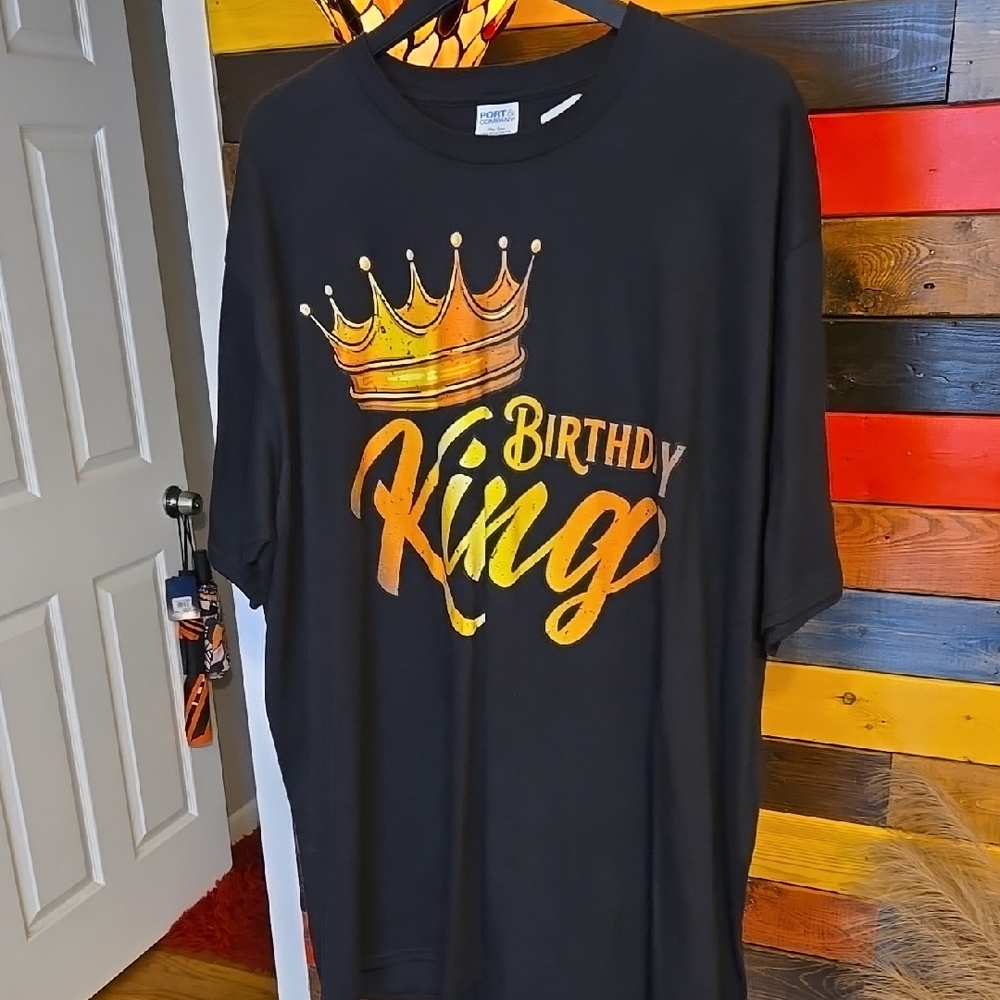 Black Birthday King Tee.   ✨️NEW✨️